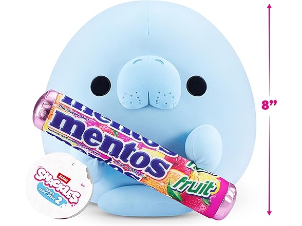Snackles Series 2 8" Sea Cow&Mentos Fruit