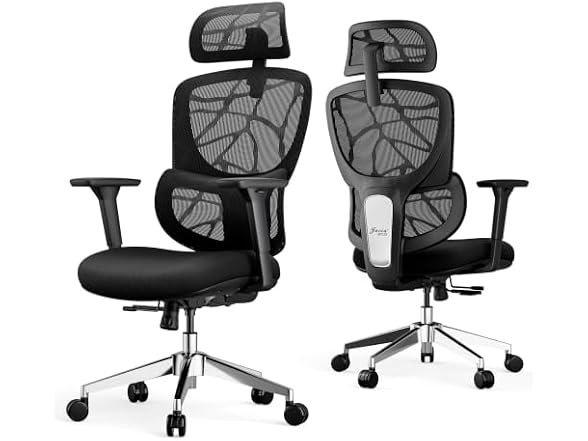 Jacia 400lb Mesh Office Chair - Black