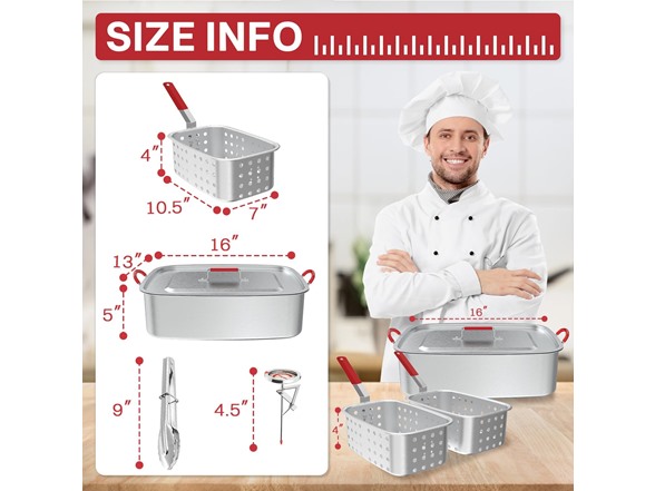 18QT+Dual Basket+Tong