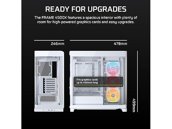 CORSAIR Frame 4500X LX Reverse Fan RGB Mid Tower