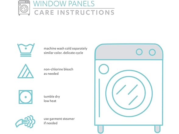 Lush Decor Linen Button Window Curtain Panel