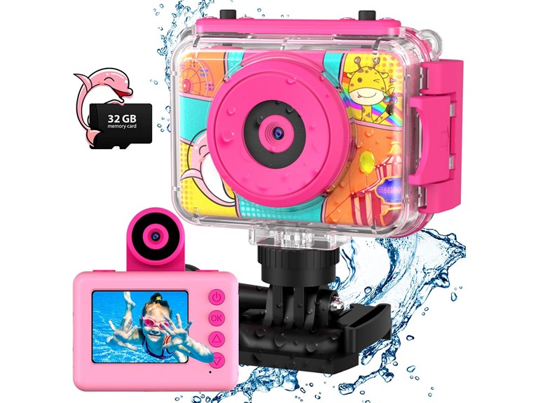 CHAKEYAKE  CHAKEYAKE Kids Camera, Waterproof Kids  