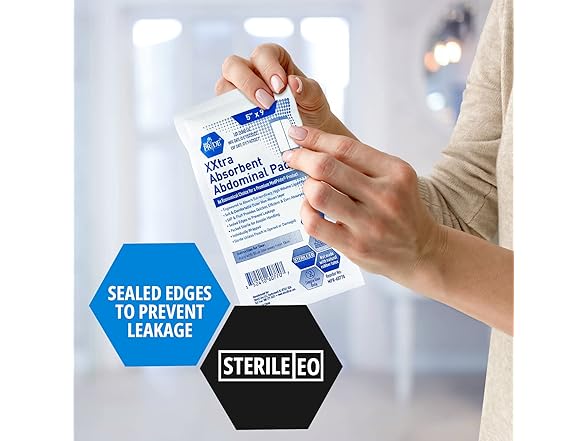 MED PRIDE ABD Pads 5x9" 50ct