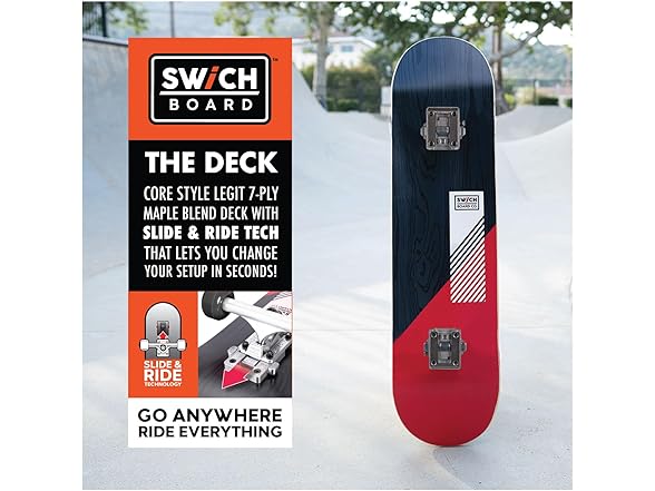 SWCH Board 3-in-1 Complete Skateboard