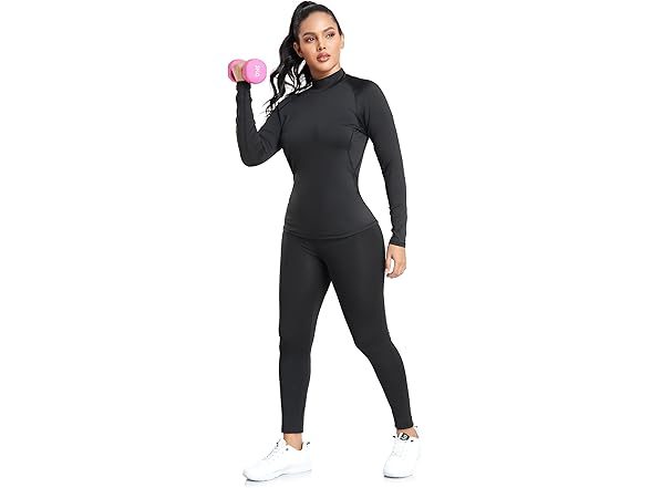 4 Pack Women's Thermal Long Sleeve Tops