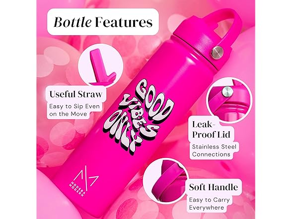 MODERN Cute 22 oz Preppy Water Bottle