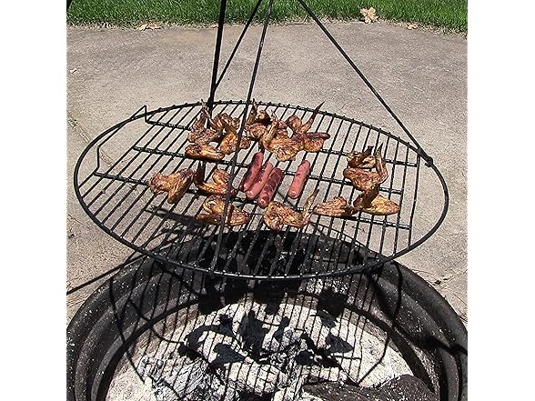 Sunnydaze Round Outdoor Fire Pit Cooking Grate
