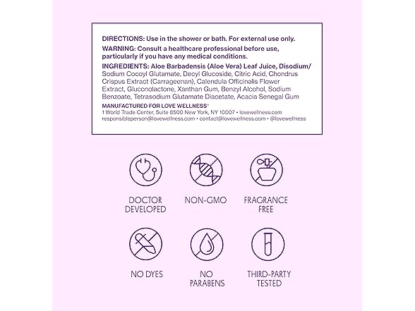 Love Wellness pH Cleanser Feminine 5oz