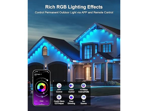 Fussion 400ft Permanent Outdoor Lights