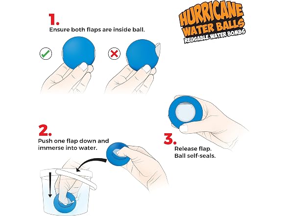 Prime Time Toys Hurricane Reusable Water Balls – 12PK