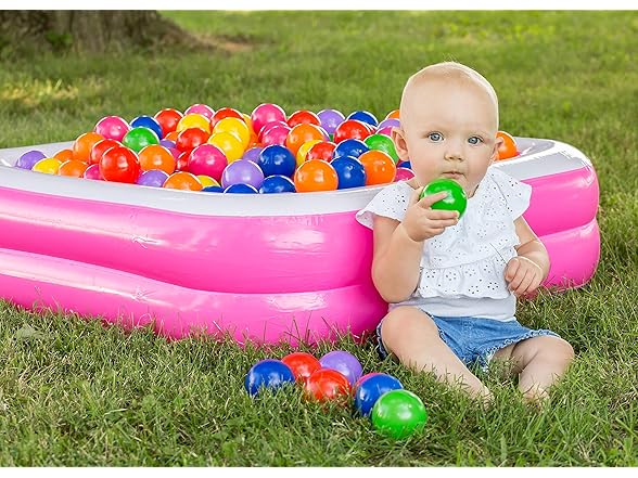 Soft Plastic Kids Play Balls 100-Pack