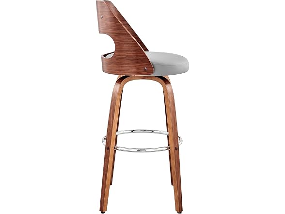 Armen Julius Swivel Bar Stool 26", Gray