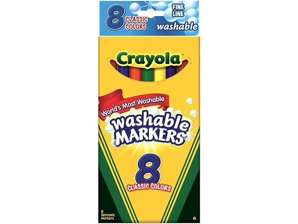 Crayola Washable Markers - 8-Per Box