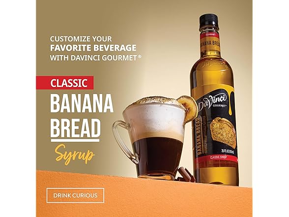 DaVinci Gourmet Banana Bread Syrup, 25.4 oz