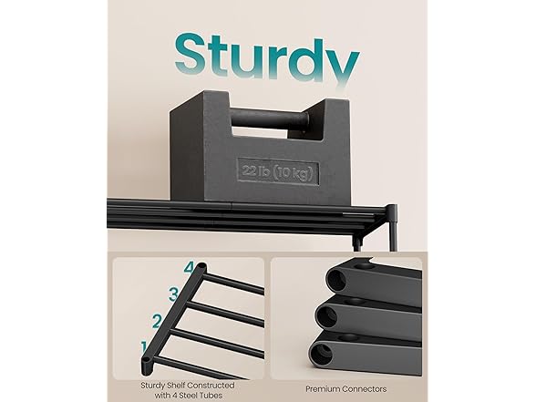 SONGMICS Shoe Rack, 5-Tier
