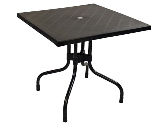 Sunnydaze Plastic Top Outdoor Dining Table