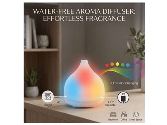 LED Color-Changing Water-Free Aroma Diffuser
