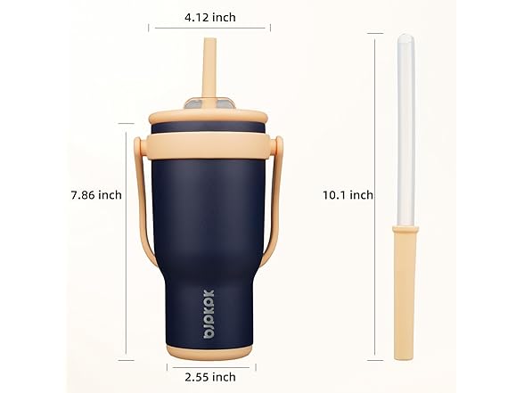 BJPKPK 30 OZ Insulated Travel Tumbler Navy Blue