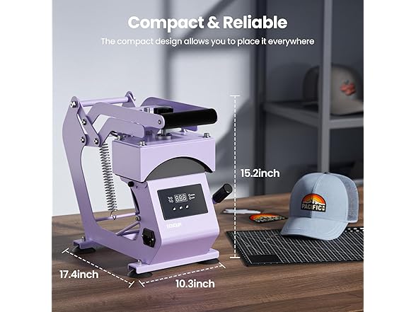 EENOUR VND05904 hat press Purple