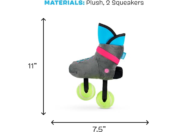 Barkbox Way Rad Rollerblade Dog Toy | Plush - Gallery 5