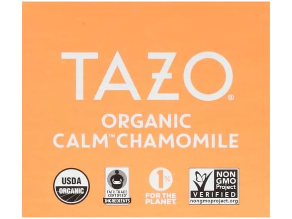 16CT TAZO Calm Chamomile Herbal Tea, Caffeine Free