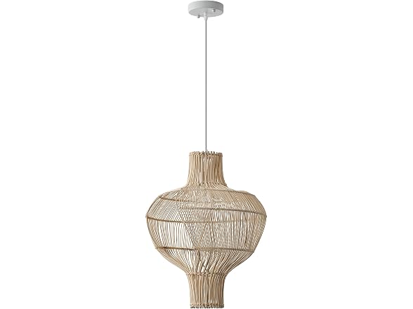 Parrot Uncle Medium 16" Rattan Pendant Light Fixture