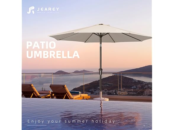 JEAREY 9FT Patio Market Umbrella