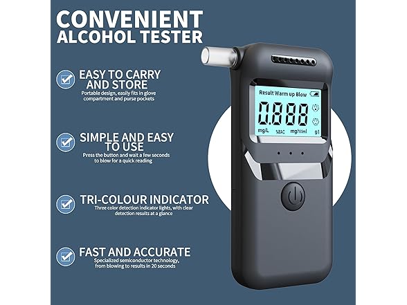 ZukZythepsor Portable Breathalyzer
