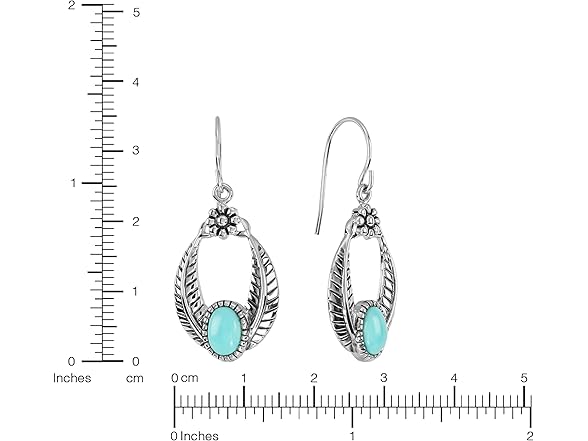Amazon Essentials Turquoise Drop Earrings