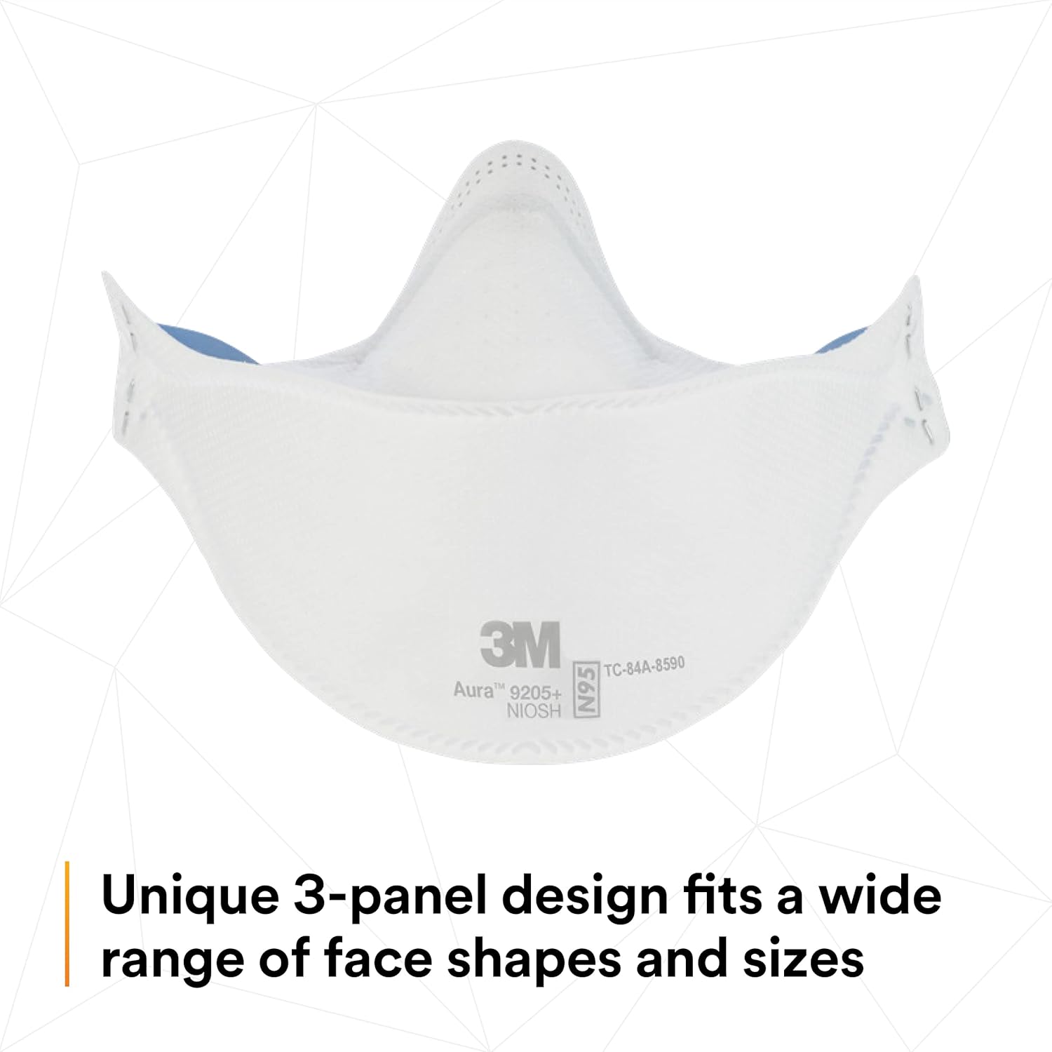 3M Aura Particulate Respirator 9205+, N95 - Gallery 13