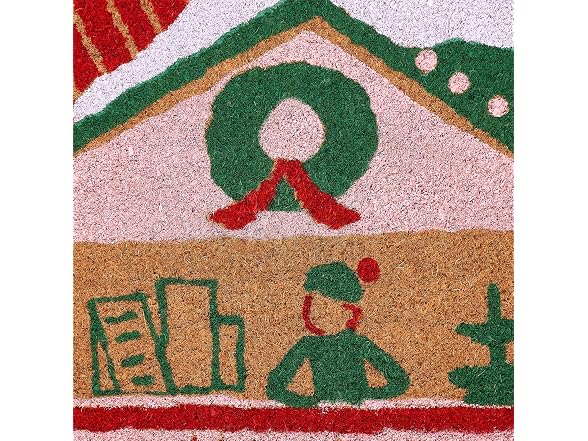 Hallmark Holiday Doormat Snowy Cottage