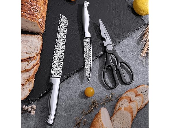 Astercook 15 Pieces Kitchen Knife Set