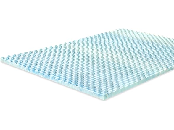 ZINUS 1.5" Swirl Gel Cooling Memory Foam Mattress, Queen