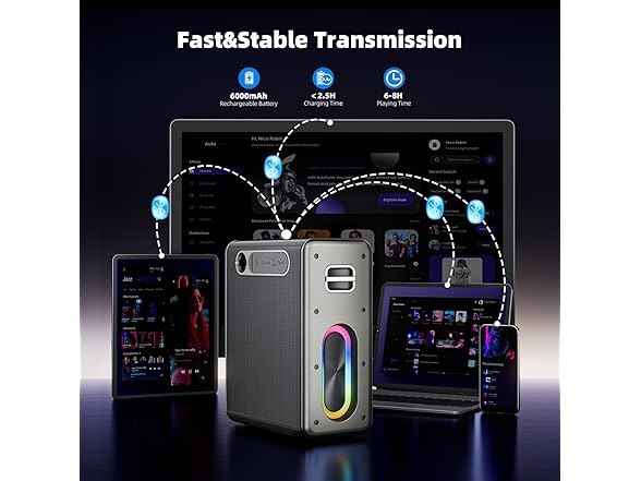 Myscenetang Karaoke Machine with Microphones