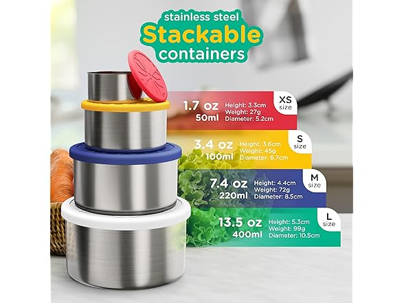 SIMPLY PEP Stainless Steel Container