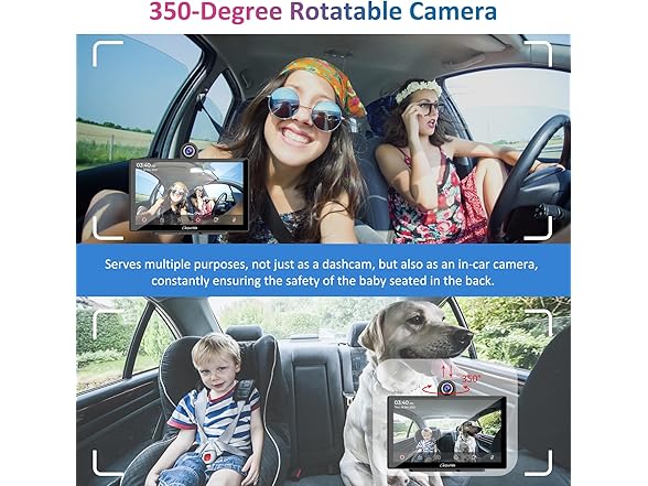 9" Wireless CarPlay Screen w/ Dash Cam