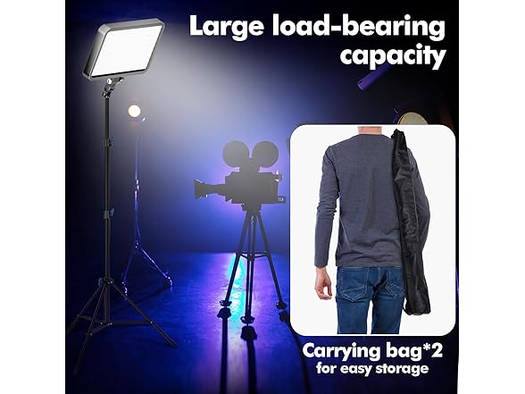 Fotoumgl 2 Pack Extendable Light Stand