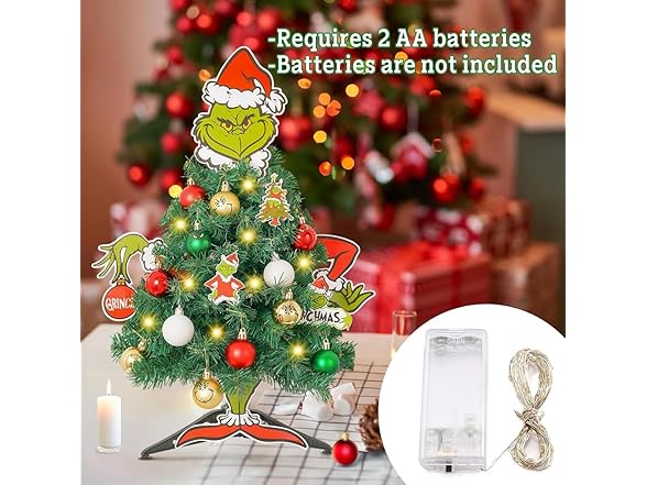 KISIQI Grinch Tabletop Decoration