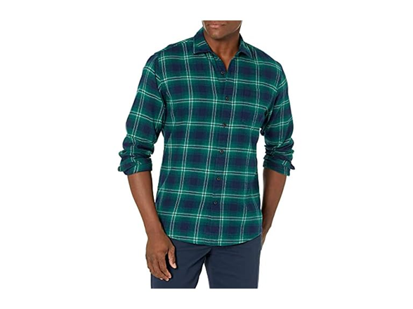 Green Navy Ombre Plaid