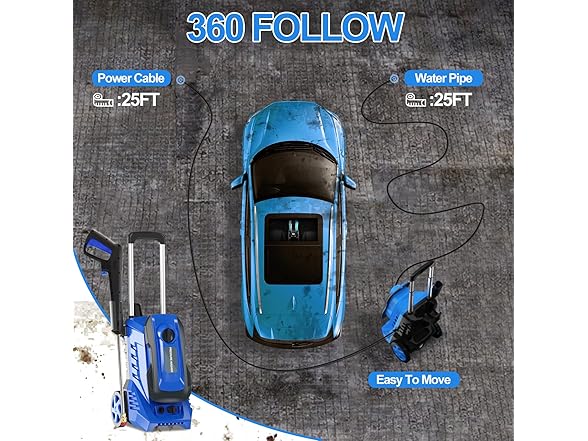 TONGCAN Electric Pressure Washer 5000PSI