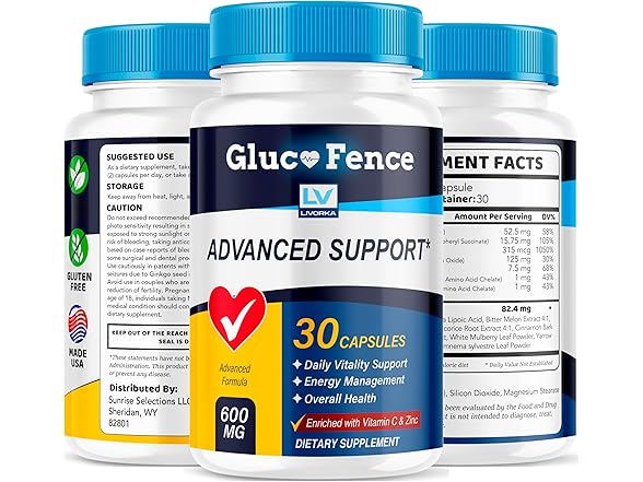 LIVORKA (2 Pack) Glucofence Capsule