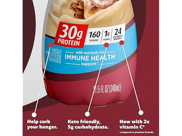 1CT Premier Protein Shake, Cinnamon Roll, 30g Protein