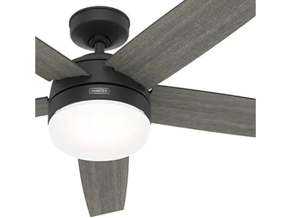 Hunter Fan 60 inch Matte Black Indoor Ceiling Fan with LED