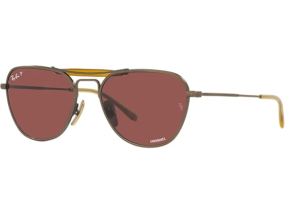 Ray-Ban Unisex RB8064 Titanium Aviator Sunglasses