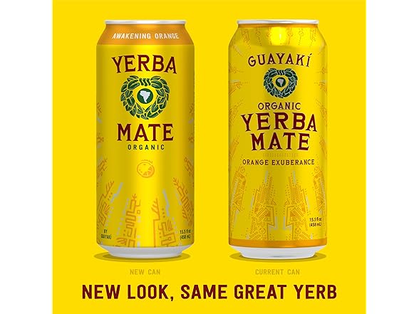Guayakí Yerba Mate, Energy Drink Alternative, Orange