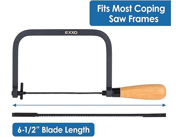 EXXO 4016 Coping Saw with 10 blades