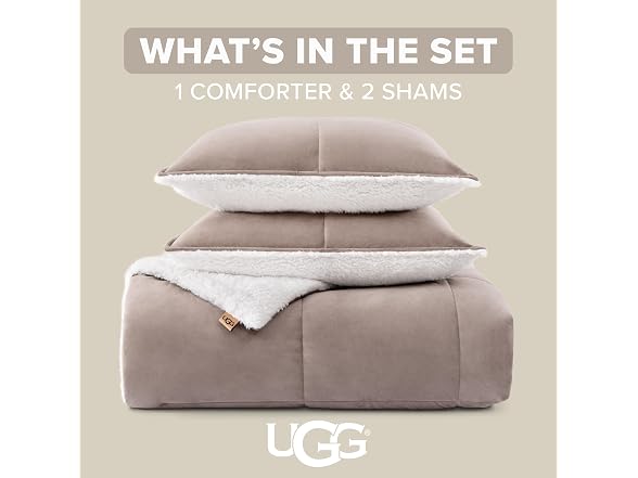 UGG Blissful Reversible 3Pc Comforter Set