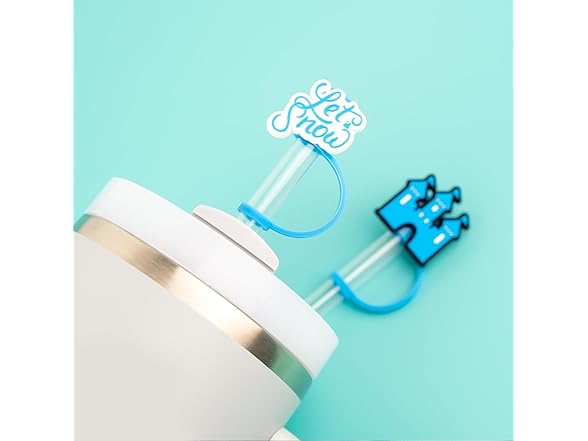 Snowflake Straw Cover Cap Silicone