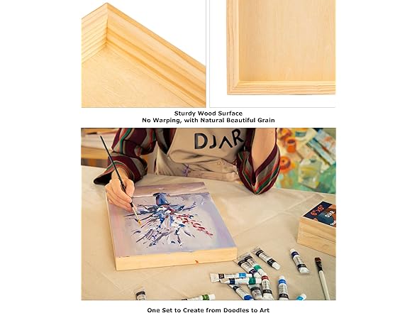 DJAR Wood Canvas Panels