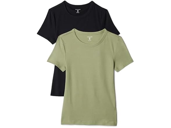 Amazon Essentials Women 2-Pack Crewneck T-Shirt - Gallery 4